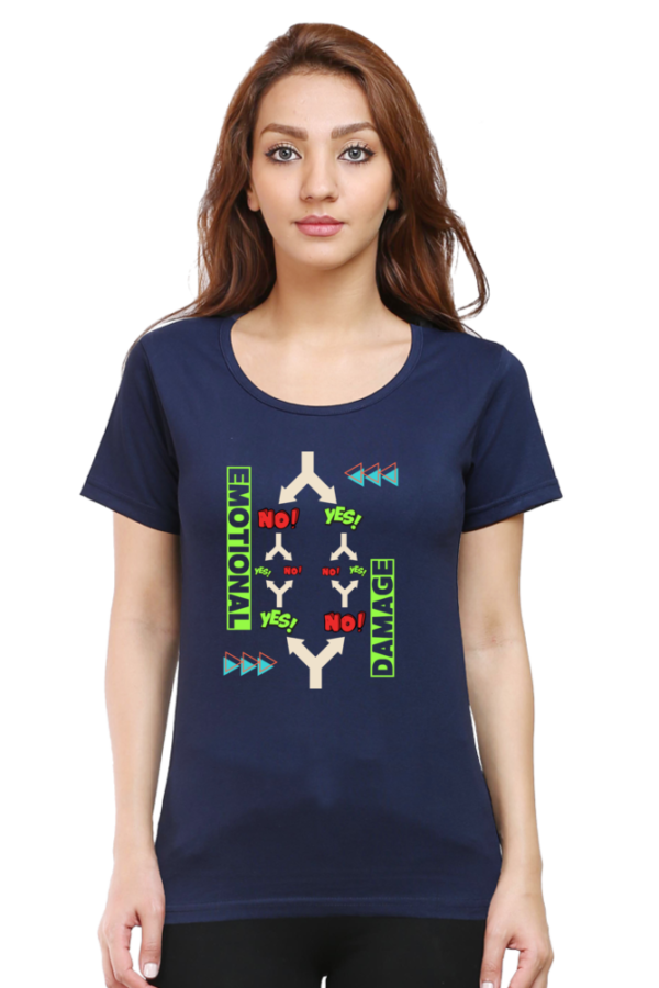 Confused Woman Half Sleeve T-shirt - Image 10