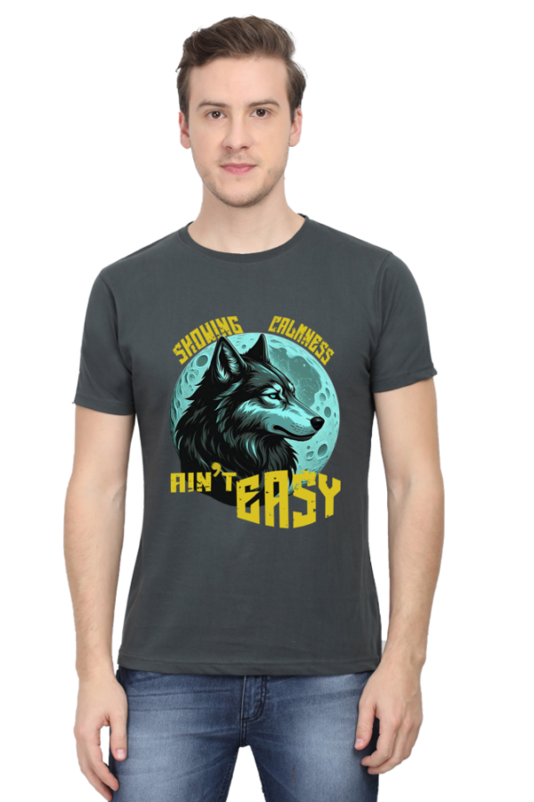 Showing Calmness Ain't Easy Men HalfSleeve T-shirt - Image 12