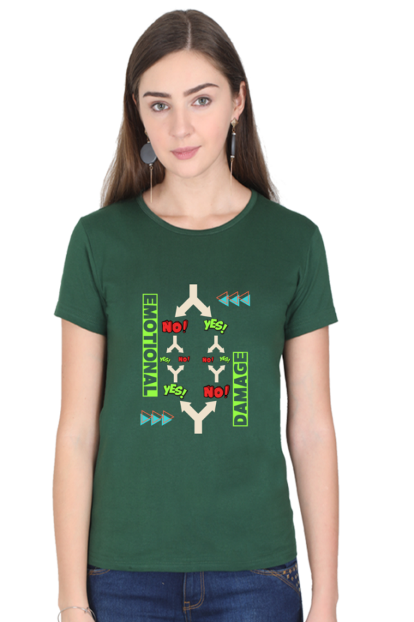 Confused Woman Half Sleeve T-shirt - Image 8