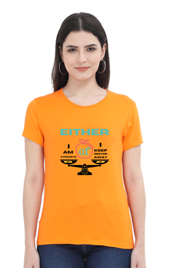 Apple or Doctor Women Half Sleeve T-shirt - Image 8