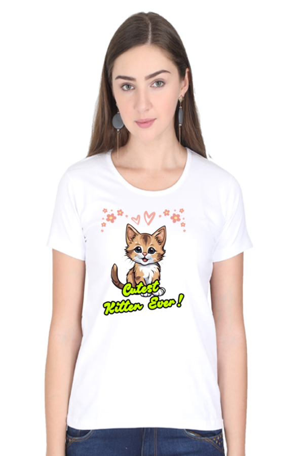 Cutest Cat Woman Half Sleeve T-shirt - Image 11