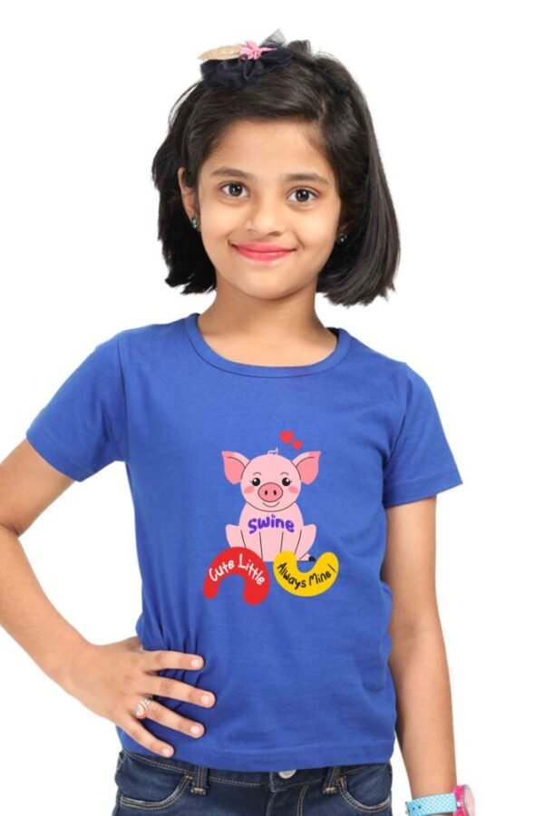 Cute Pig Girls T-shirt - Image 2