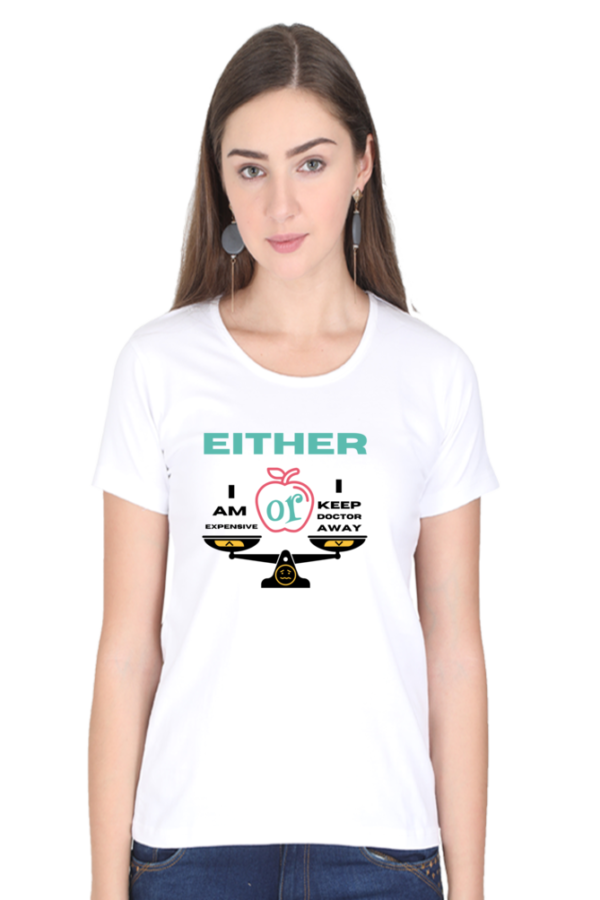 Apple or Doctor Women Half Sleeve T-shirt - Image 10
