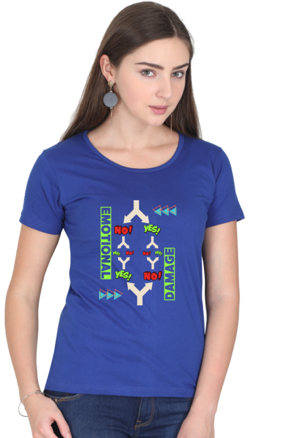 Confused Woman Half Sleeve T-shirt - Image 7