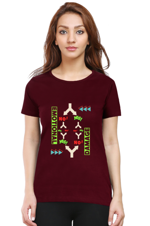 Confused Woman Half Sleeve T-shirt - Image 6