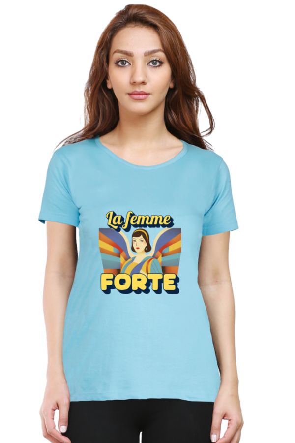 Strong Women Half Sleeve T-shirt - Image 8