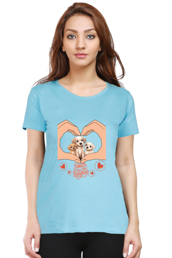 Cute Puppies Women Half Sleeve T-shirt - Image 9