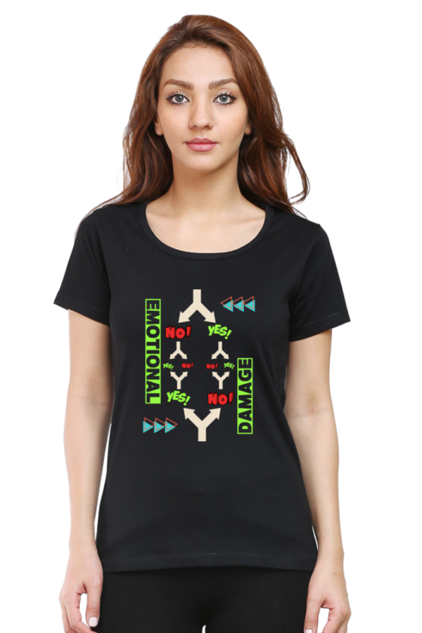 Confused Woman Half Sleeve T-shirt - Image 11