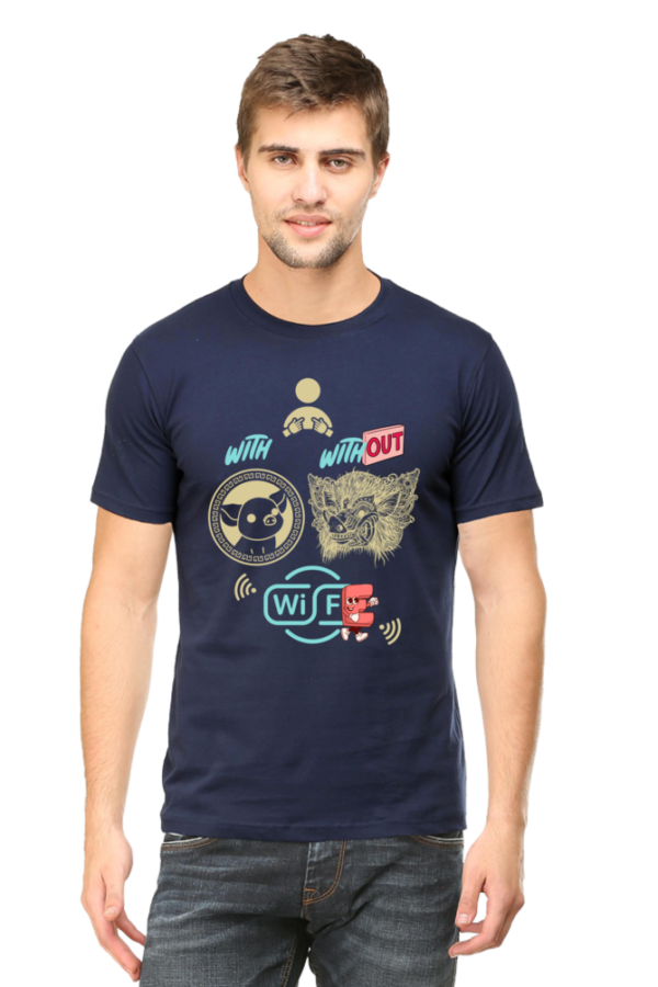 Without Wife Men Halfsleeve T-shirt - Image 10