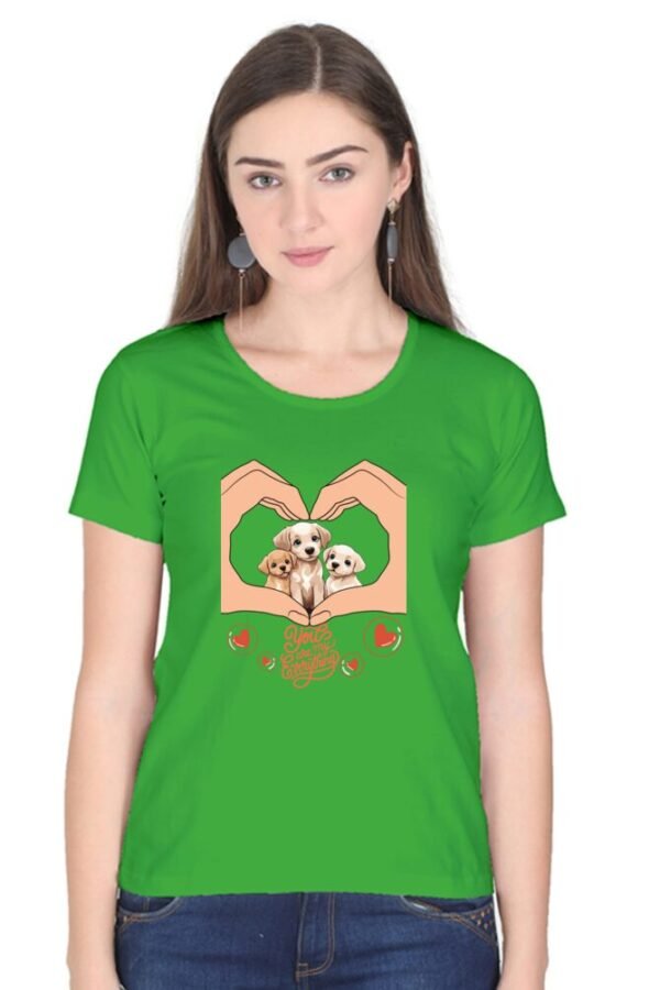 Cute Puppies Women Half Sleeve T-shirt - Image 6