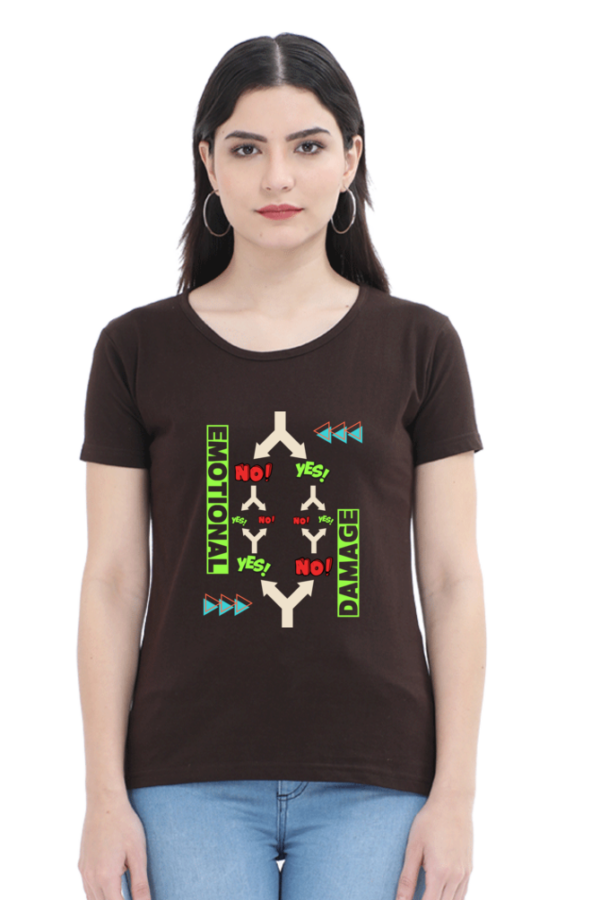 Confused Woman Half Sleeve T-shirt - Image 12