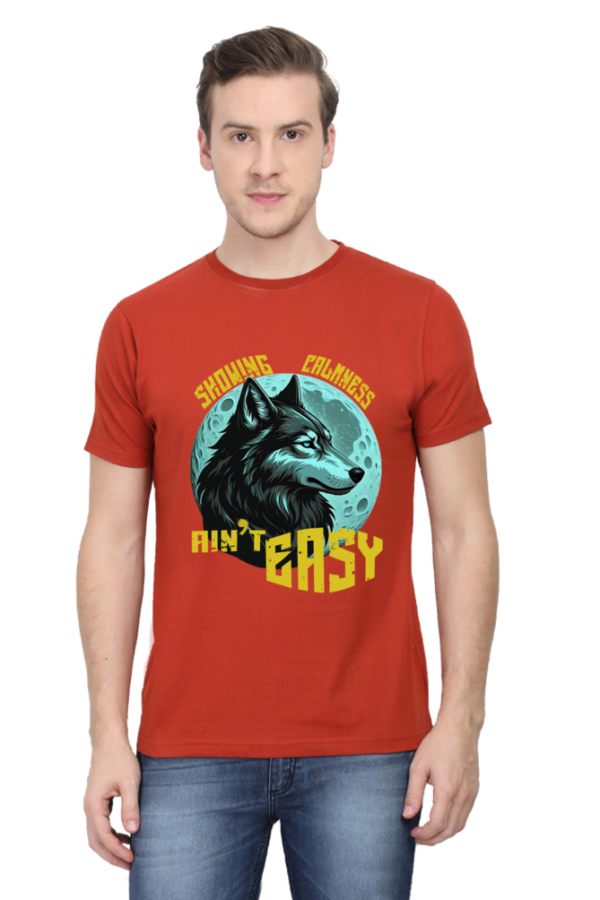 Showing Calmness Ain't Easy Men HalfSleeve T-shirt - Image 5