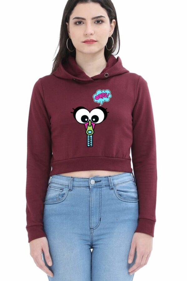 OOPS Women Cropped Hoody - Image 4