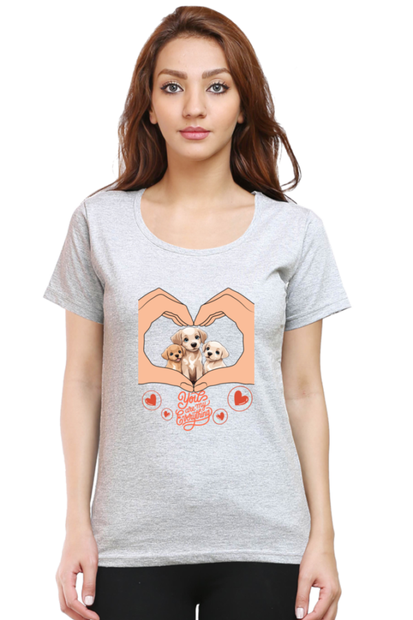 Cute Puppies Women Half Sleeve T-shirt - Image 10