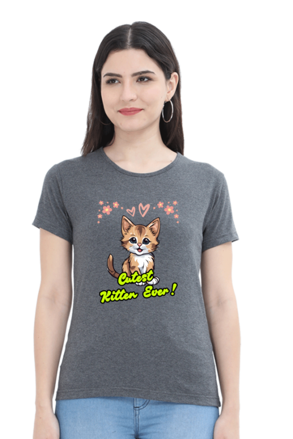 Cutest Cat Woman Half Sleeve T-shirt - Image 9