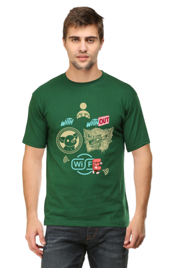 Without Wife Men Halfsleeve T-shirt - Image 9