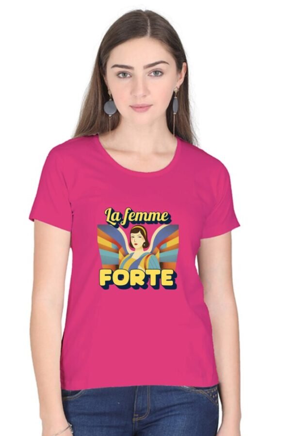 Strong Women Half Sleeve T-shirt - Image 5