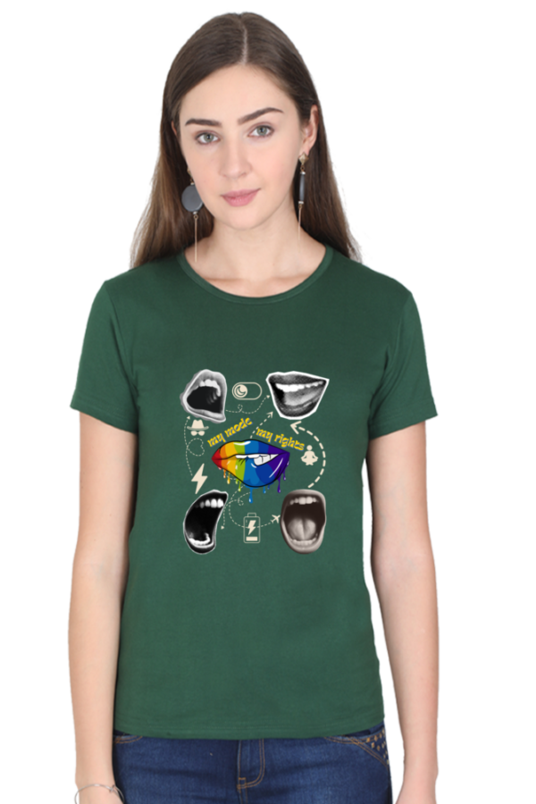 My Mode My Rights Women Half Sleeve T-shirt - Image 8