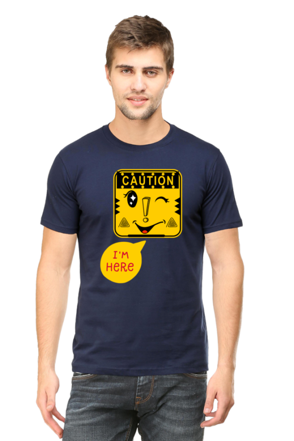 Caution I am Here Men Half Sleeve T-shirt - Image 9