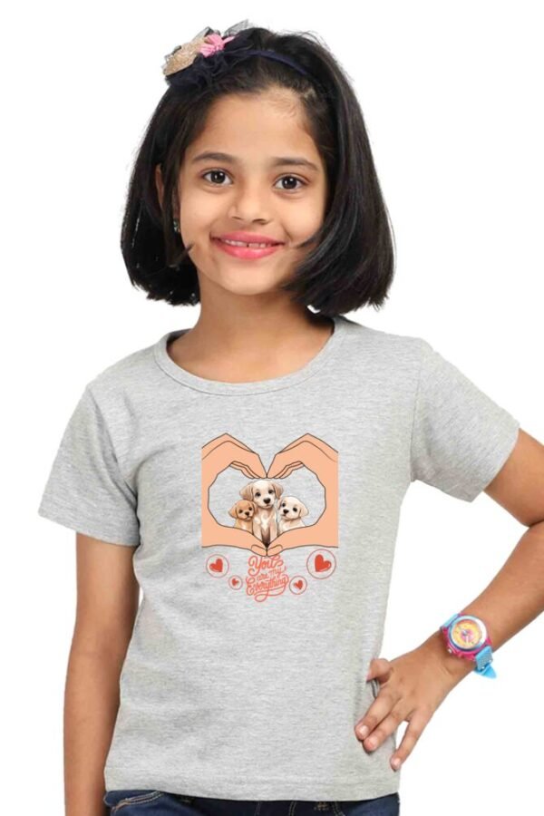 Cute Loving Pups Girls T-shirt - Image 5