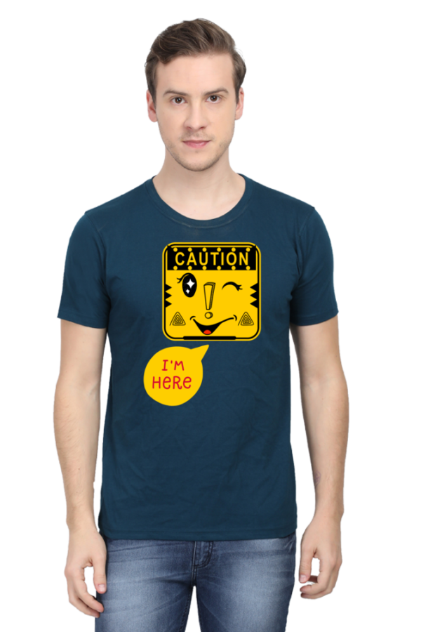 Caution I am Here Men Half Sleeve T-shirt - Image 12