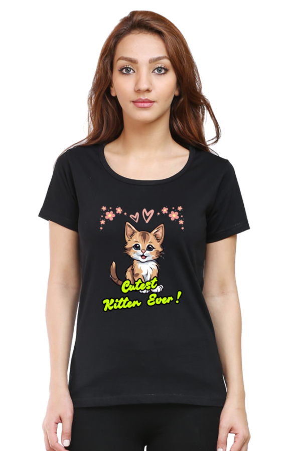 Cutest Cat Woman Half Sleeve T-shirt - Image 10