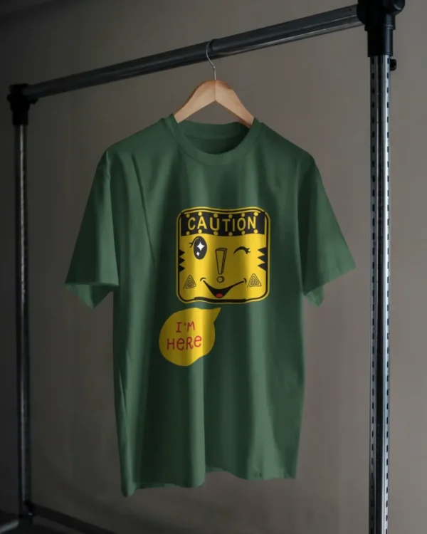 Caution_Im Here_Bottle Green