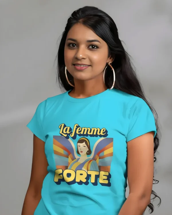 Strong Women Half Sleeve T-shirt - Image 4