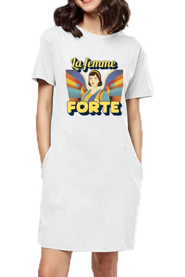 Femme Forte Women T-shirt Dress - Image 2