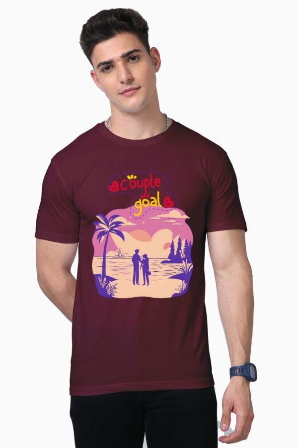 Couple Goals Unisex Half Sleeve T-shirt - Image 4
