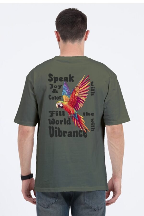 Vibrance of Parrot Unisex Oversize Classic T-shirt - Image 9
