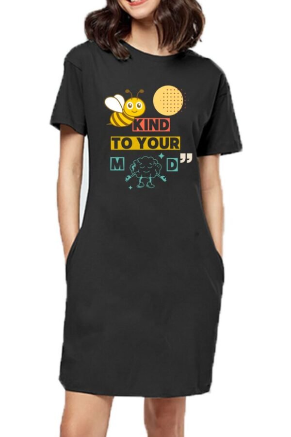 Kind Brain Women T-shirt Dress - Image 5