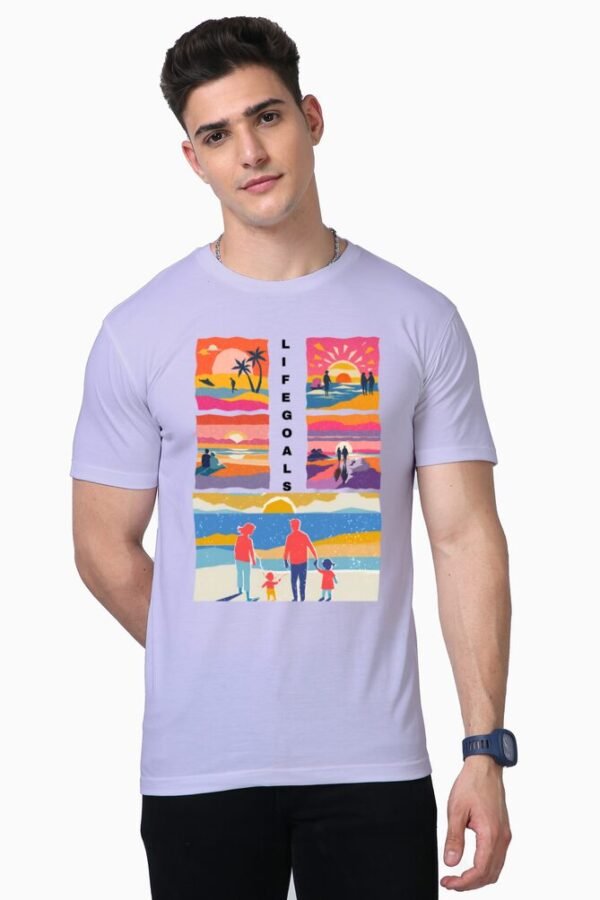 Life Goals Unisex Half Sleeve T-shirt - Image 5