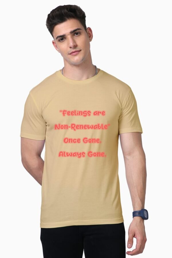 Non Renewable Feelings Unisex Half Sleeve T-shirt - Image 10