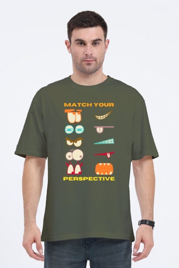 Perspective Match Unisex Oversize Classic T-shirt - Image 5
