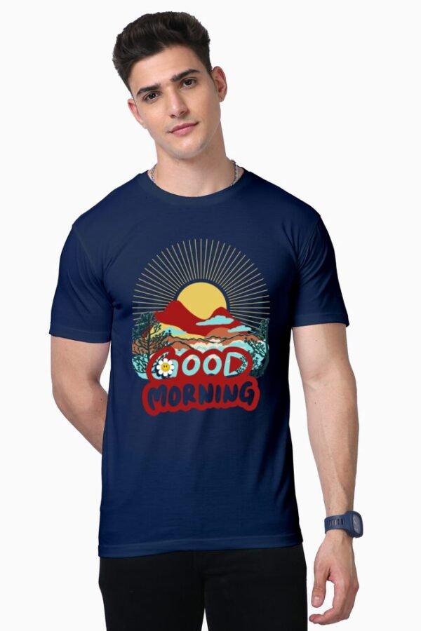 Good Morning Unisex Half Sleeve T-shirt - Image 5