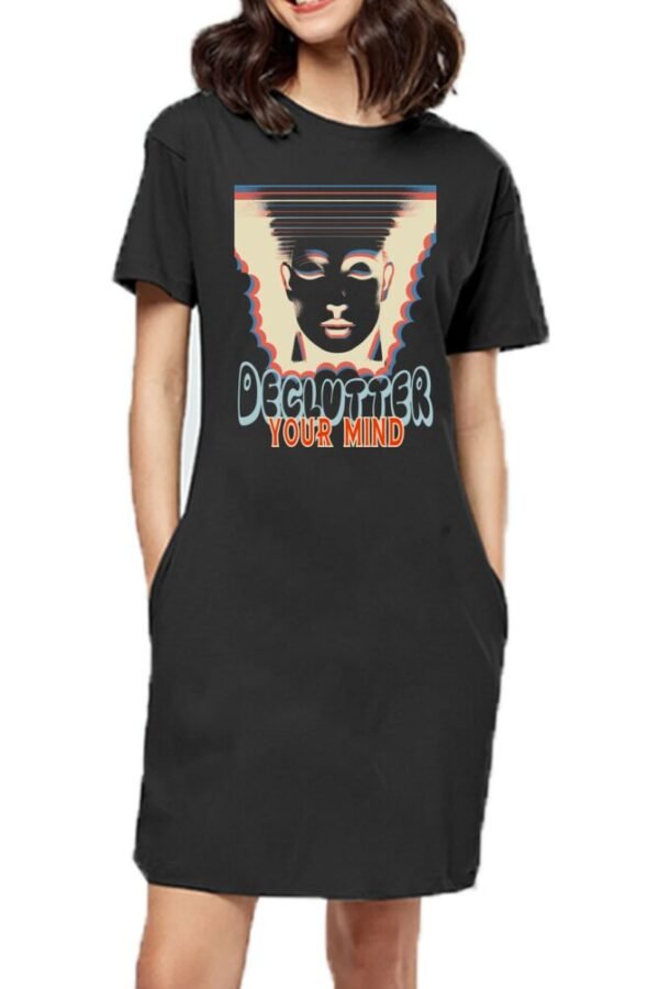 Declutter Mind Women T-shirt Dress - Image 2
