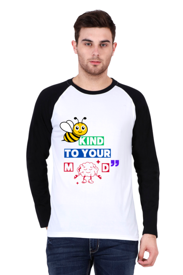 Brain Kindness Men Raglan Tees - Image 3
