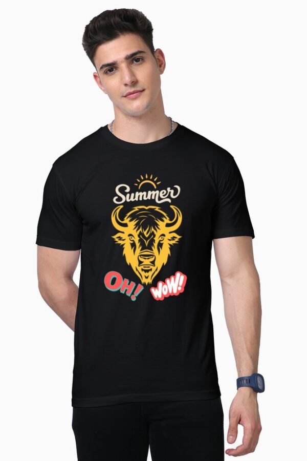 Summer Bull Unisex Half Sleeve T-shirt - Image 5