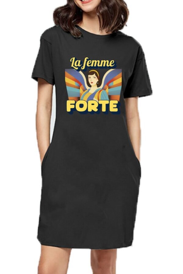Femme Forte Women T-shirt Dress - Image 4