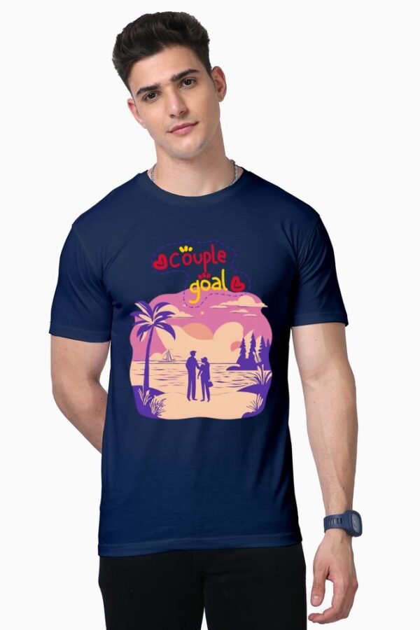 Couple Goals Unisex Half Sleeve T-shirt - Image 5