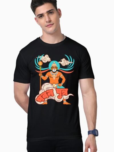 Pavan Putra Unisex Half Sleeve T-shirt - Black, 3XL