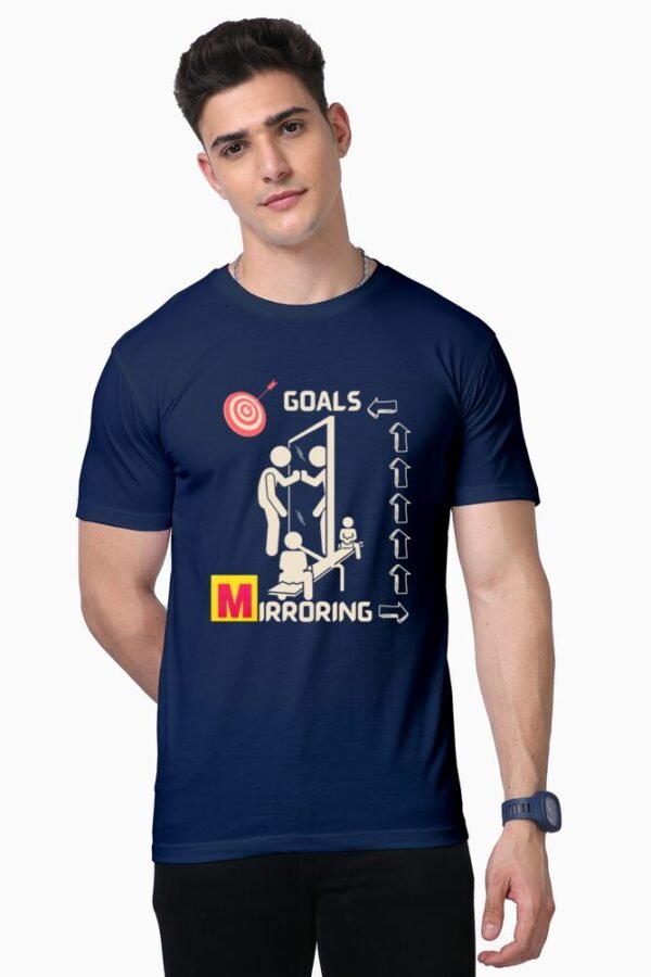 Self Mirroring Goals Unisex Half Sleeve T-shirt - Image 4