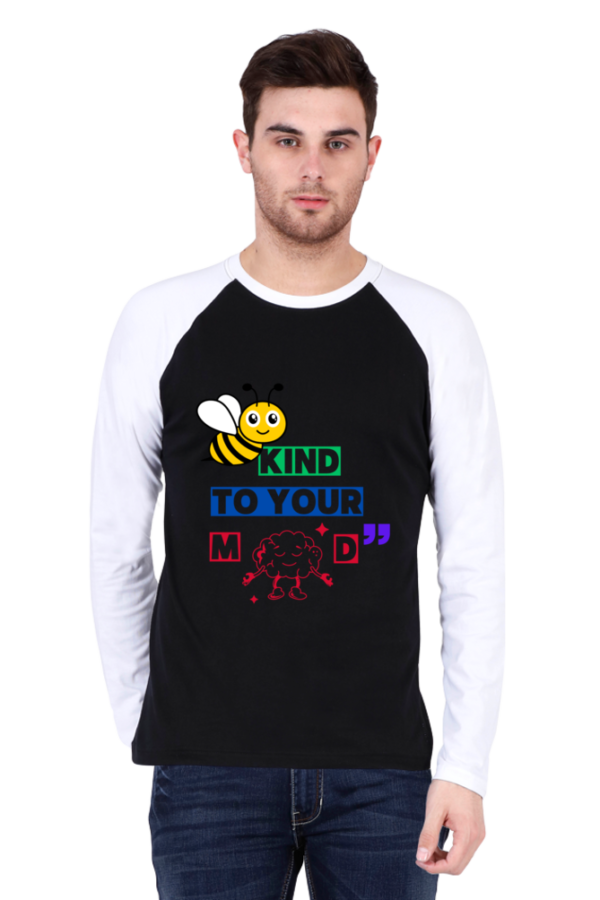 Brain Kindness Men Raglan Tees - Image 4
