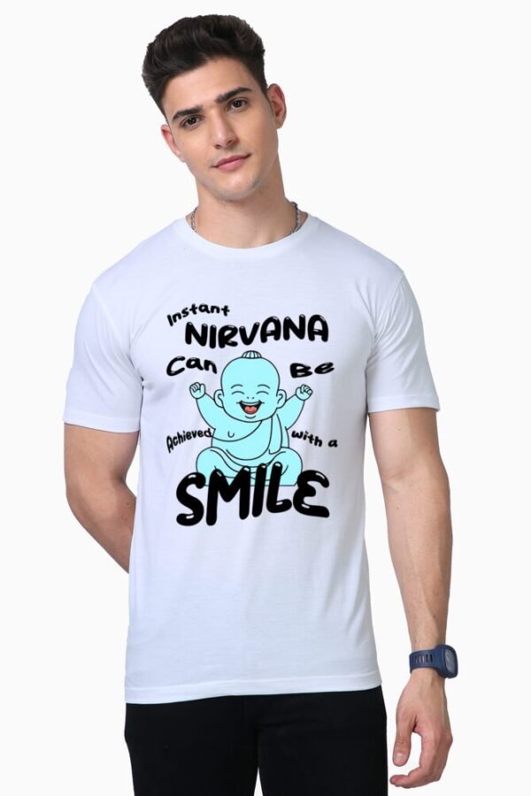 Smile For Nirvana Unisex Half Sleeve T-shirt - Image 5