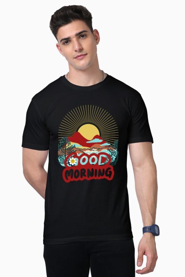 Good Morning Unisex Half Sleeve T-shirt - Image 6
