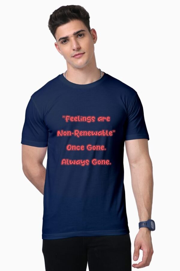 Non Renewable Feelings Unisex Half Sleeve T-shirt - Image 7