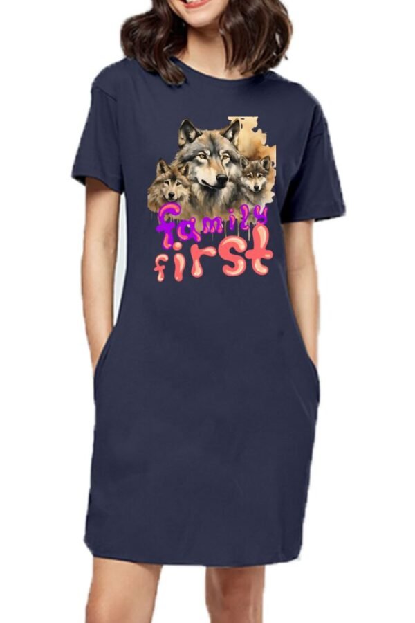 Family First Woman T-shirt Dress - Image 9