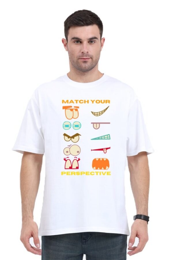 Perspective Match Unisex Oversize Classic T-shirt - Image 13