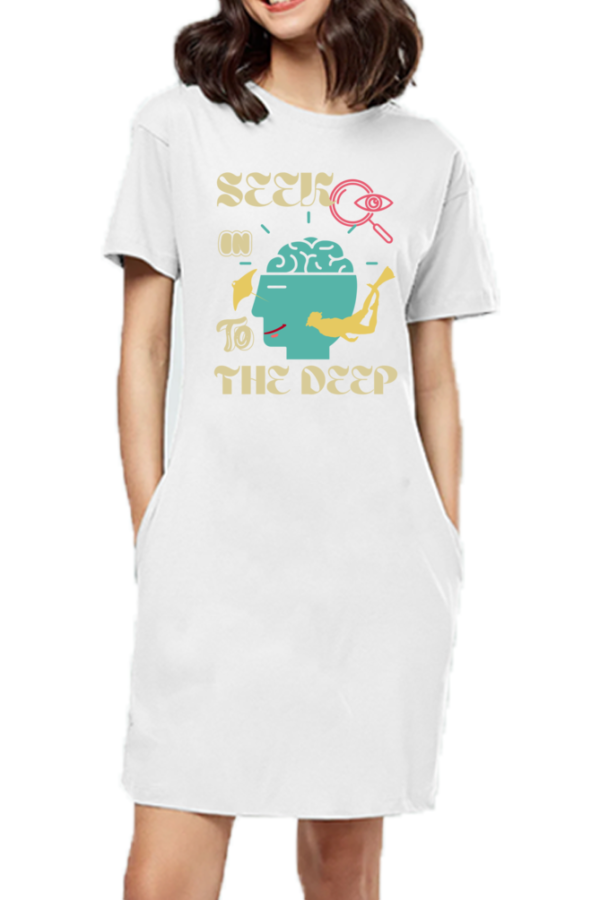 Seek Deep Women T-shirt Dress - Image 7